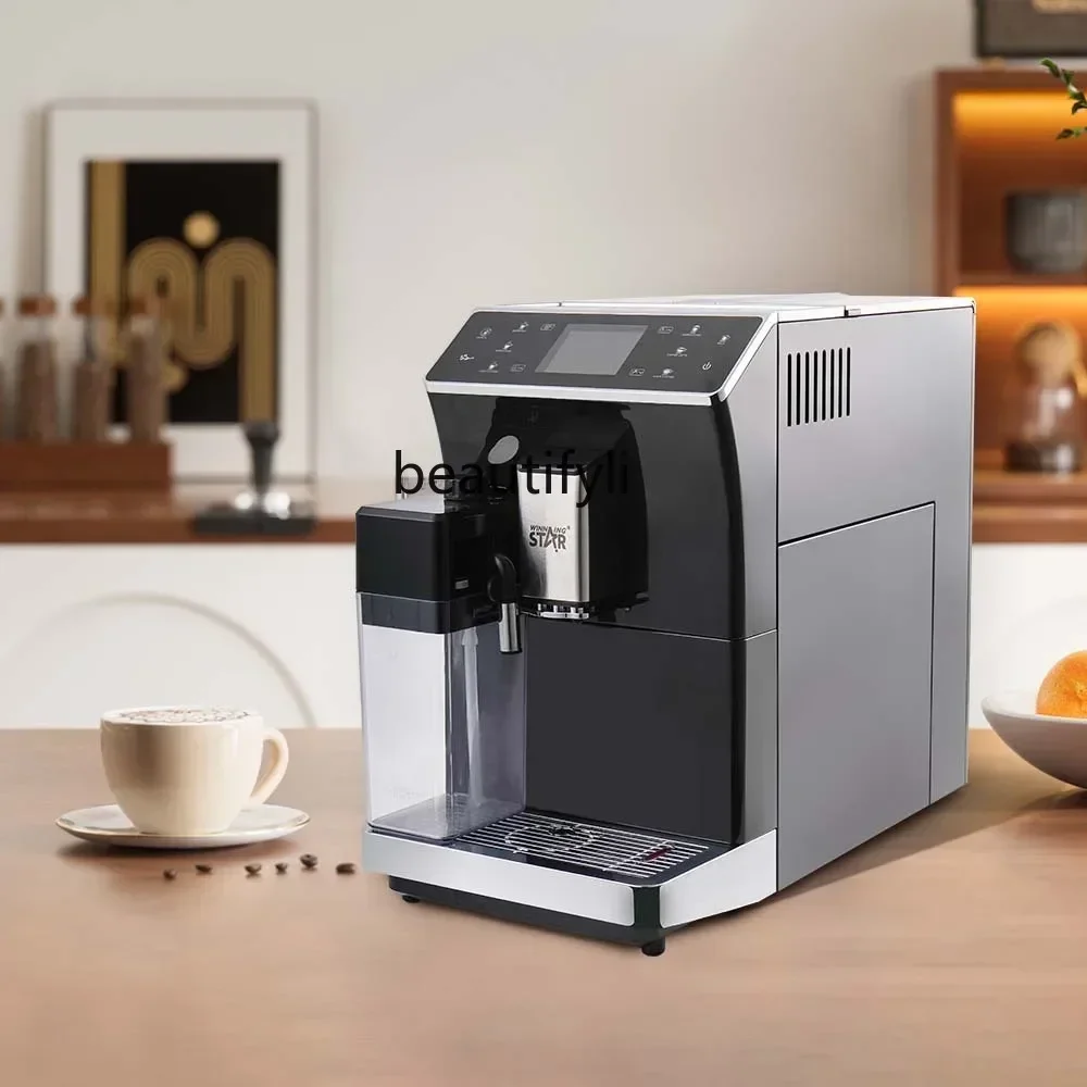 

lt Household LCD screen automatic bean grinding steam milk foam pressure automatic coffee machine