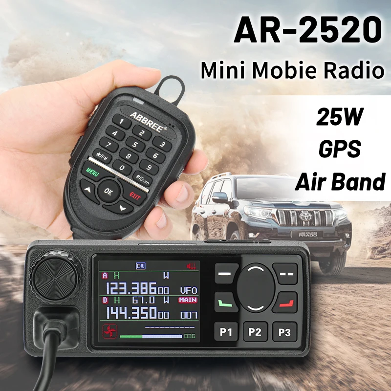 ABBREE AR-2520 25W Car Walkie Talkie – Der ultimative Mobilfunk für Fahrzeuge