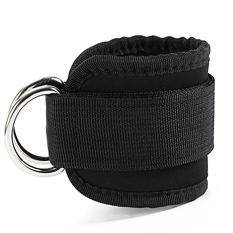 1PC Ankle Straps Adjustable Double D-Ring Ankle Cuffs Workouts Glutes Legs Strength Training Brace Support Sport Safety Abductor