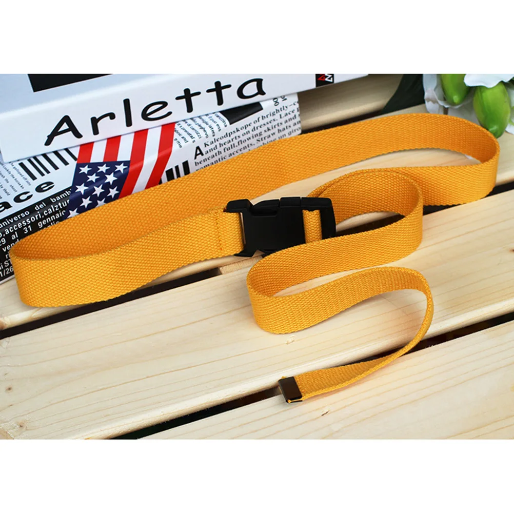 

Plastic Buckle Belt Canvas Material Adjustable Waist Belt for Men Women Simple Casual Unisex Lightweight Wear Resistant