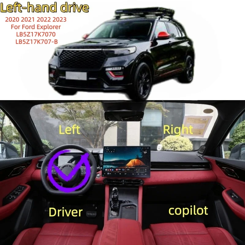 

Auto Heated Blind Spot Warning Rear White Mirror Glass For 2020 2021 2022 2023 Ford Explorer LB5Z17K7070 LB5Z17K707-B