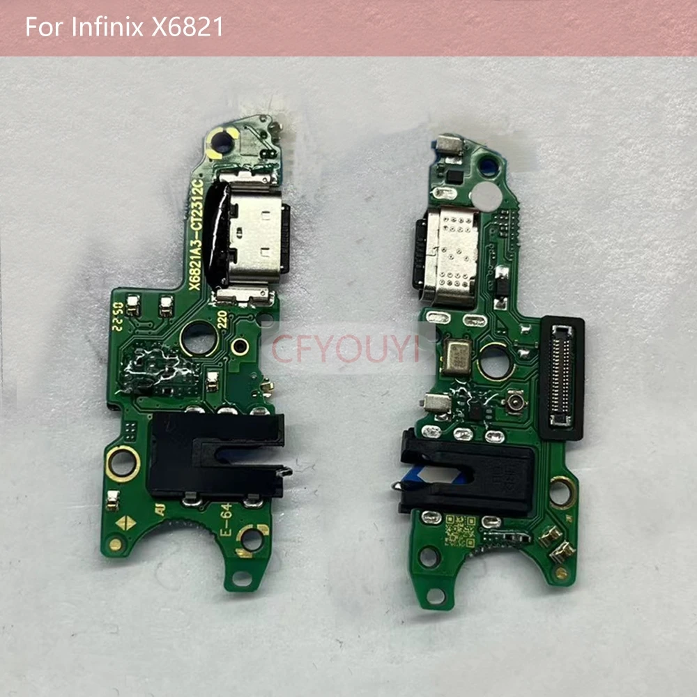 For Infinix Itel P40 / Comon9 9 neo Plus / pop 5 Pro / Spark 20c / X6821 Dock Connection Charging Port Board Replacement Part