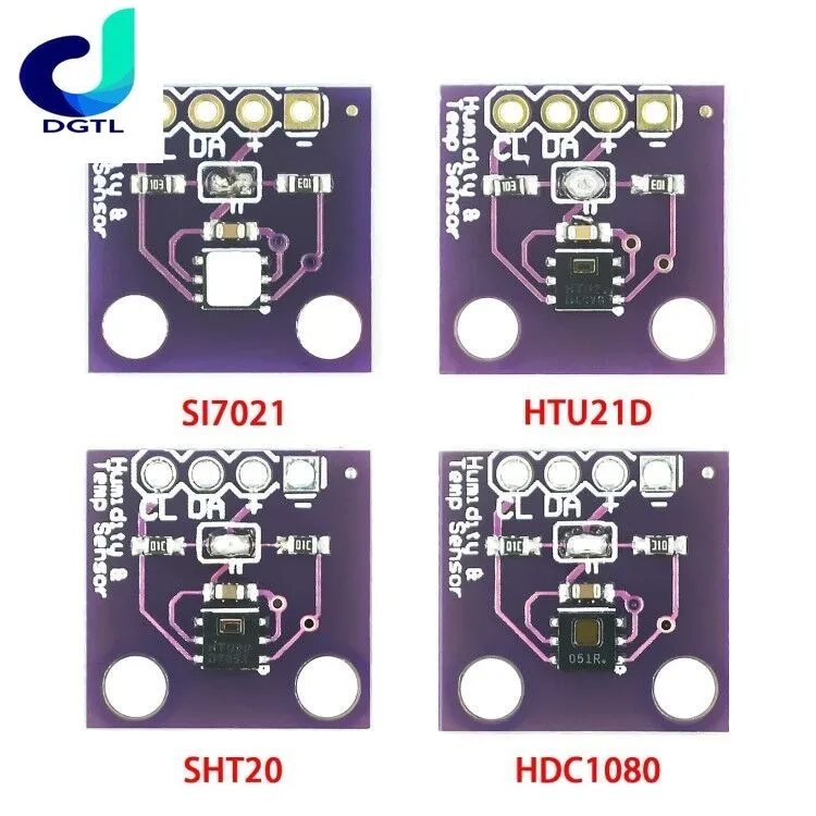 HDC1080 Si7021 SHT20 HTU21D module Low Power, GY-213V-HDC1080 High Accuracy Digital Humidity Sensor with Temperature Sensor