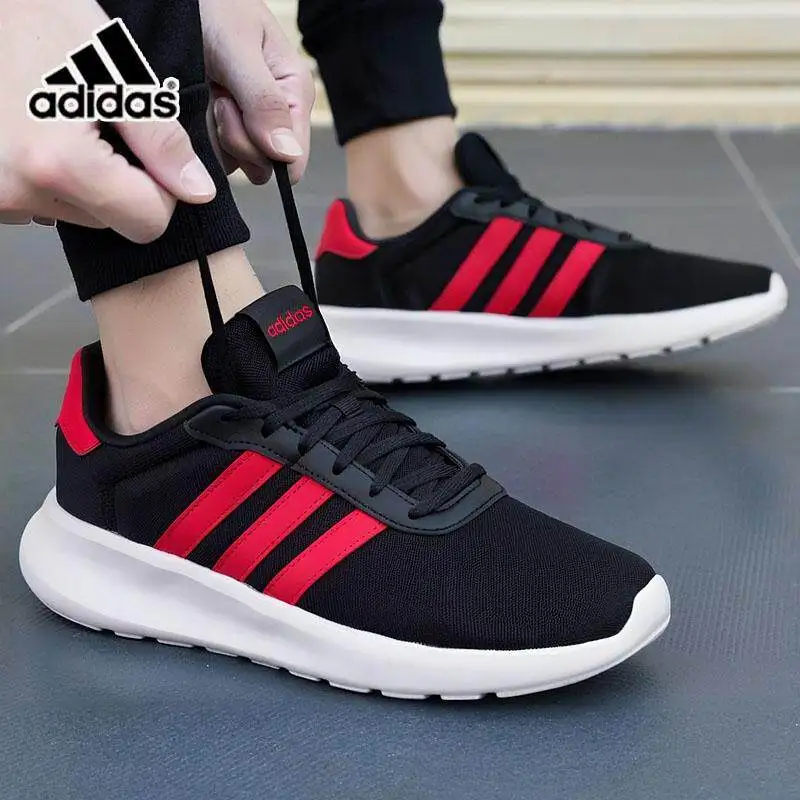 adidas-hp6095-mens-sport-running-sneakers-black-red-white-primegreen-breathable-mesh-cloudfoam-cushion-daily-workout-walking