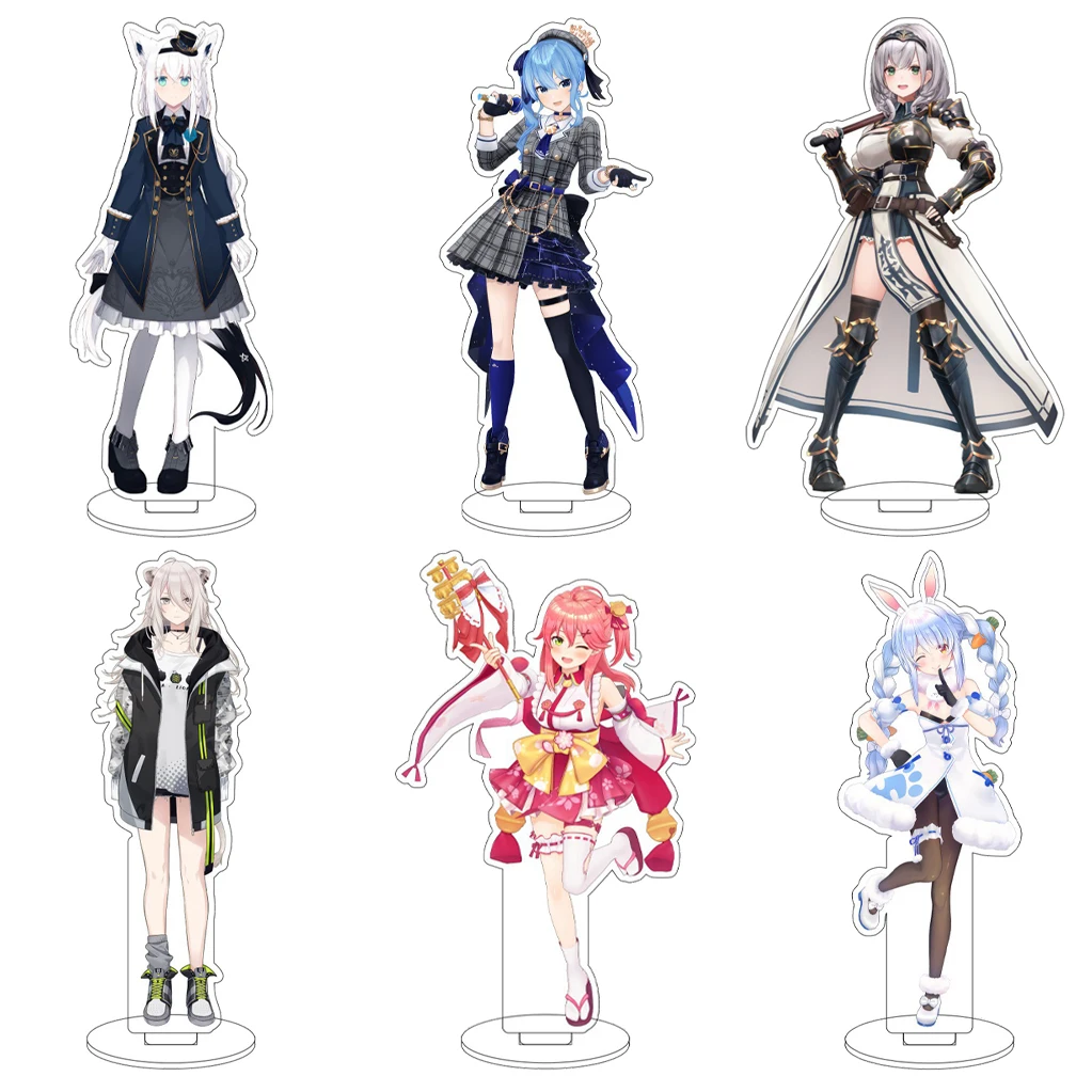 

16CM Anime Hololive Vtuber Sakura Miko Hoshimachi Suisei Shirakami Fubuki Usada Pekora Cos Acrylic Figure Stand Ornaments Gifts
