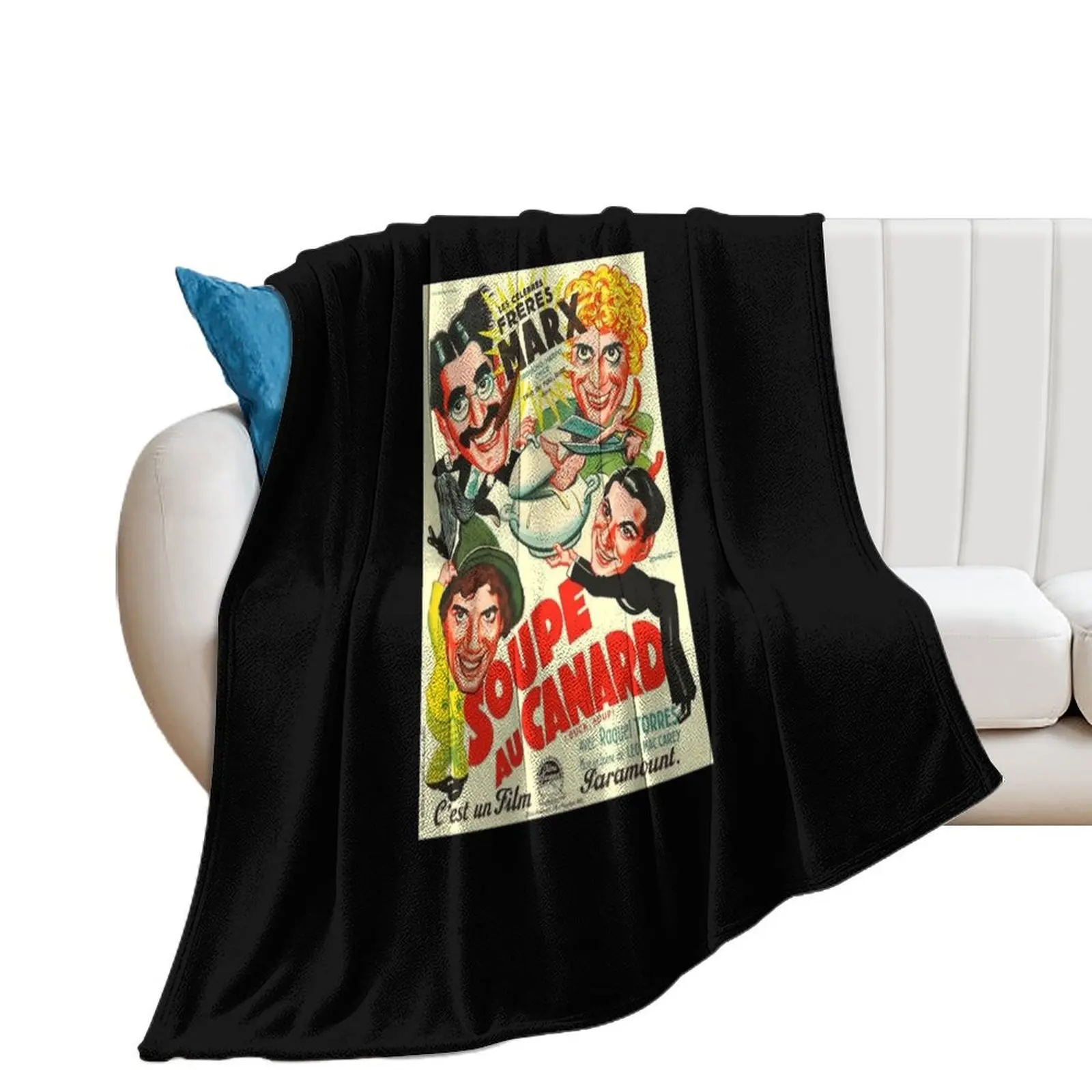 

CLASSIC MOVIE POSTER - Duck Soup Throw Blanket blankets and throws Furrys Stuffeds Blankets