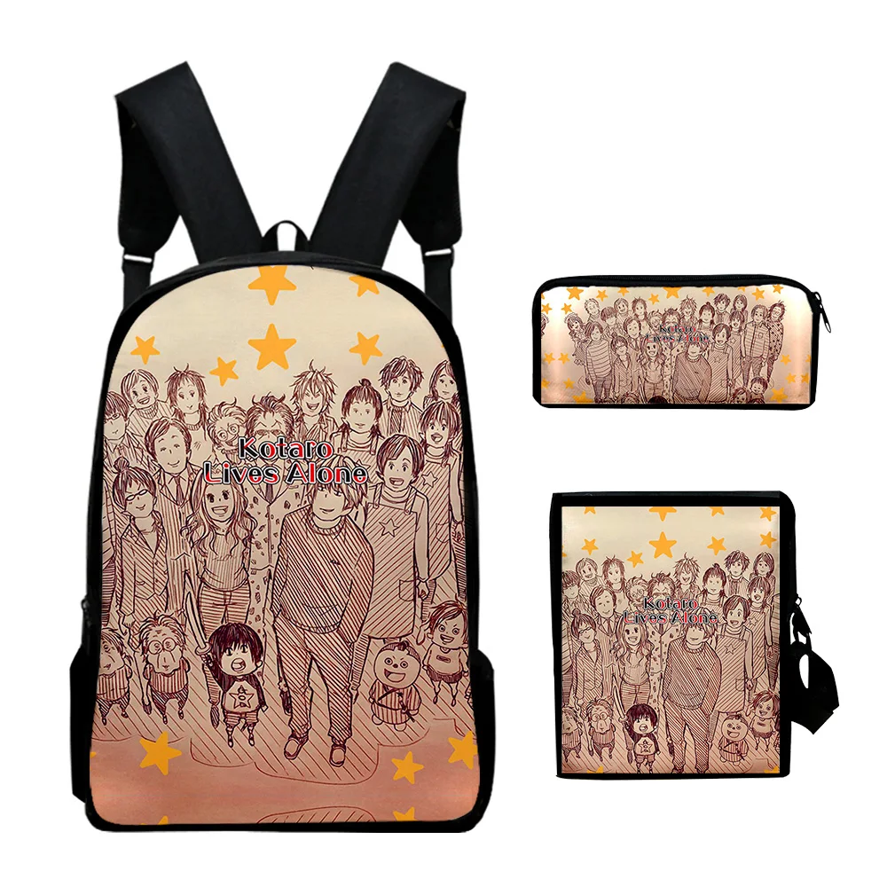 Imagem -02 - Anime 3d Print School Bolsa Bolsas de Viagem Estudante Mochila Daypack Bolsa de Ombro Lápis Case Adolescente Juventude Clássico Jovem Pcs Conjunto