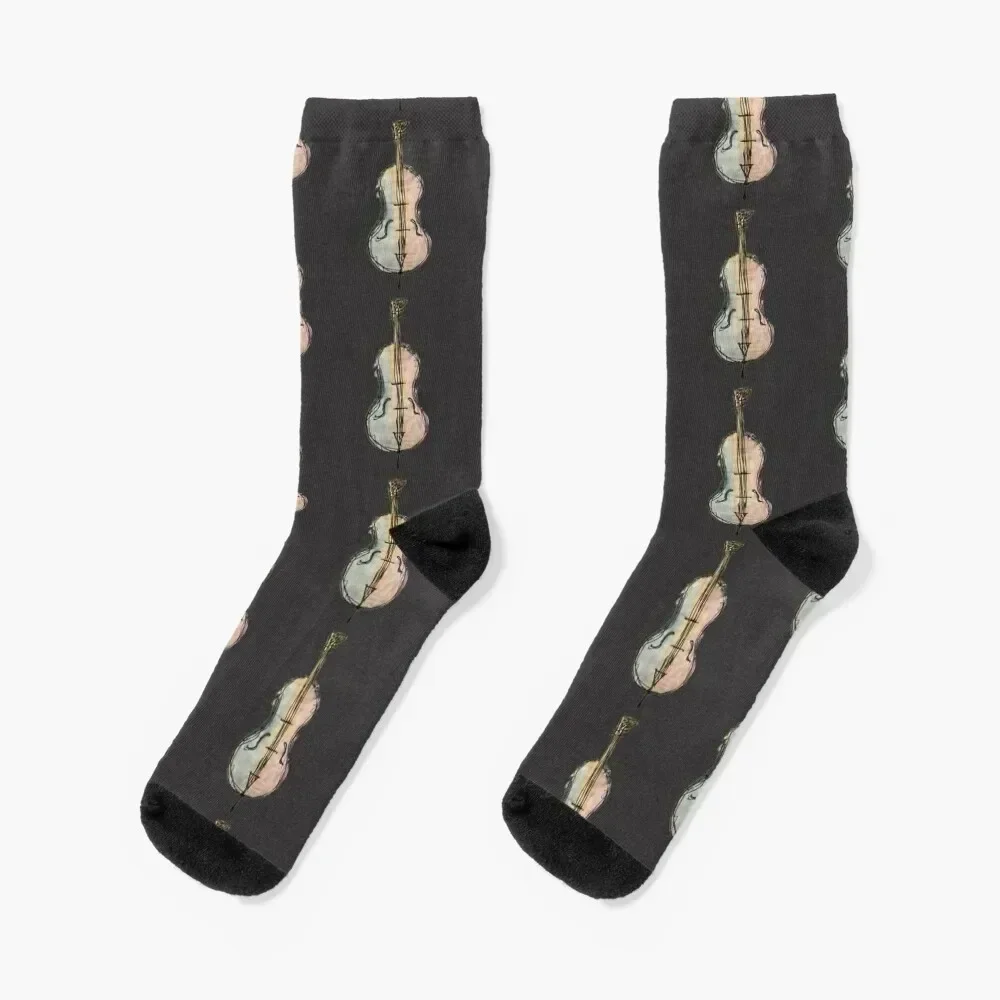 

Cello Watercolor #2 Socks christmas gifts gifts Soccer Sports Girl'S Socks Men's