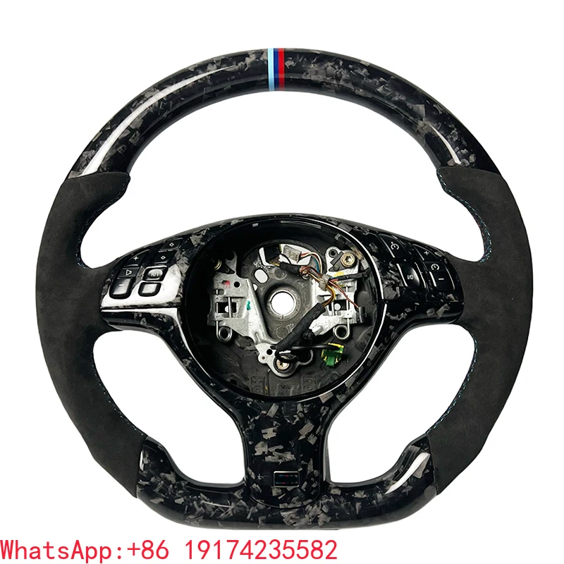 

Factory Wholesale Upgraded Custom alcantara Forged Carbon Fiber Steering Wheel m Performance for BMW E46 Car Steering Wheel