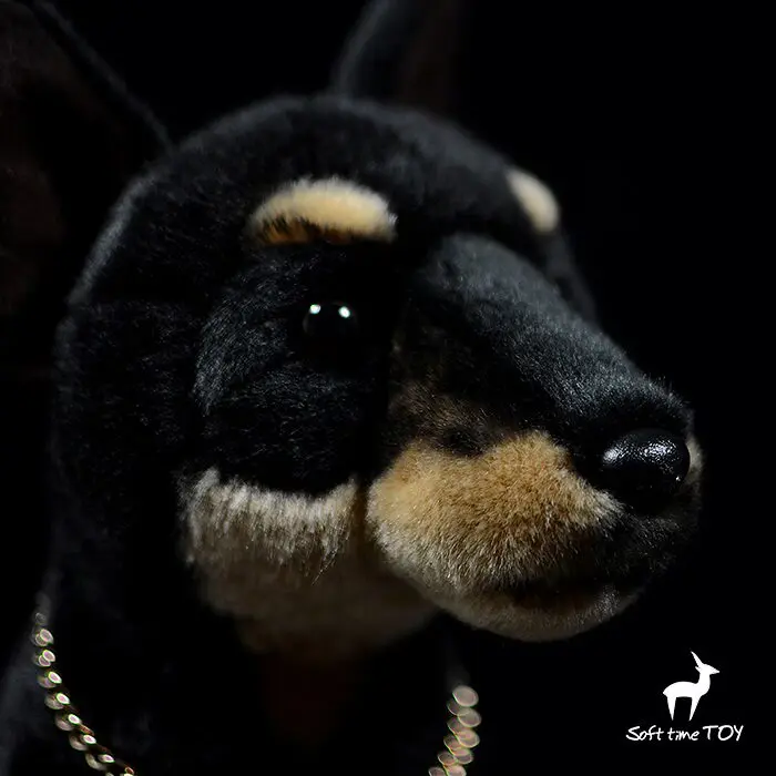 Canis lupus familiaris,Doberman Pinscher,Realistic Dog Small ornaments and miniature models,Simulated Animal Gift