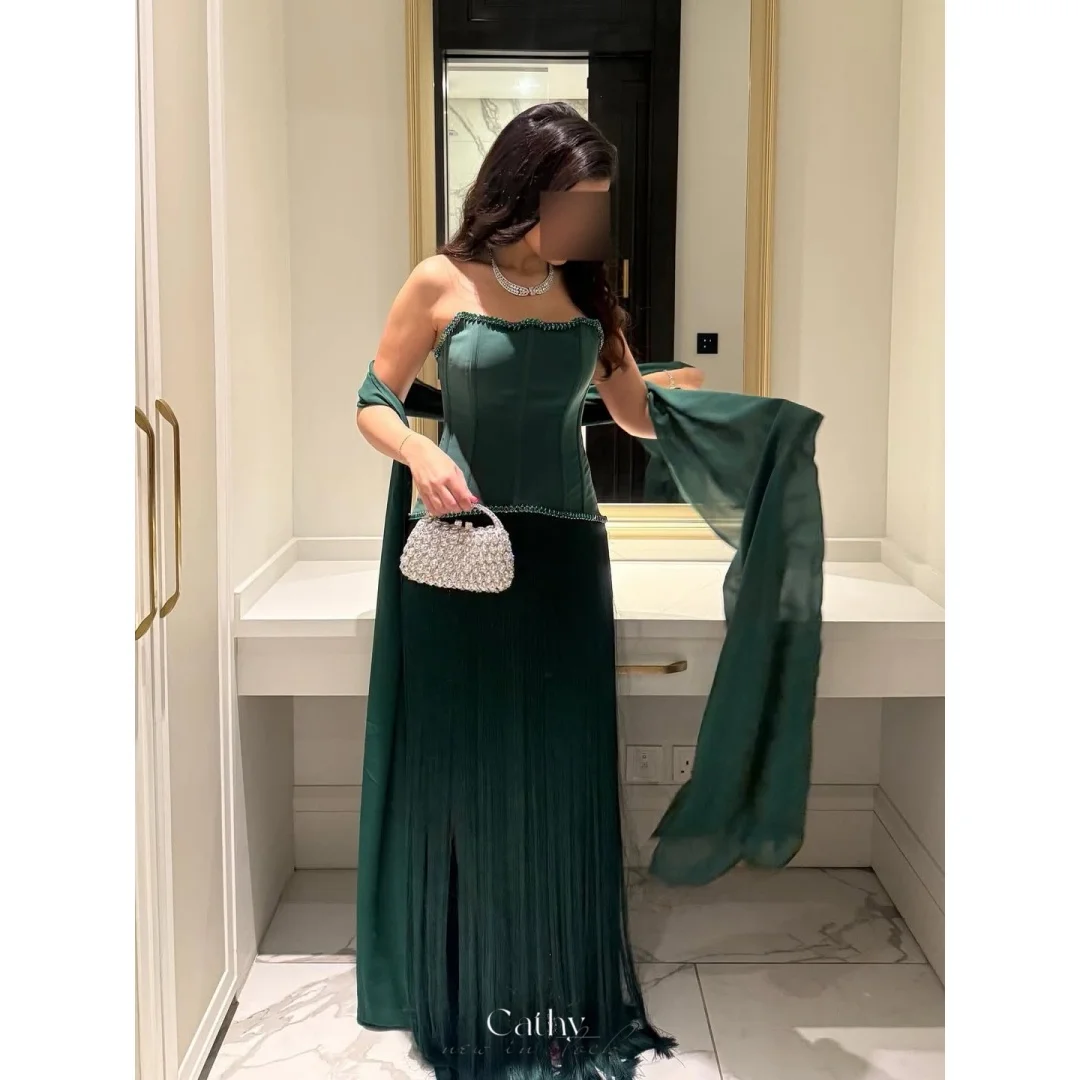 shawl for homecoming dress A-line Sweetheart High Split Shawl Sequined Floor-length Elegant Prom Dress