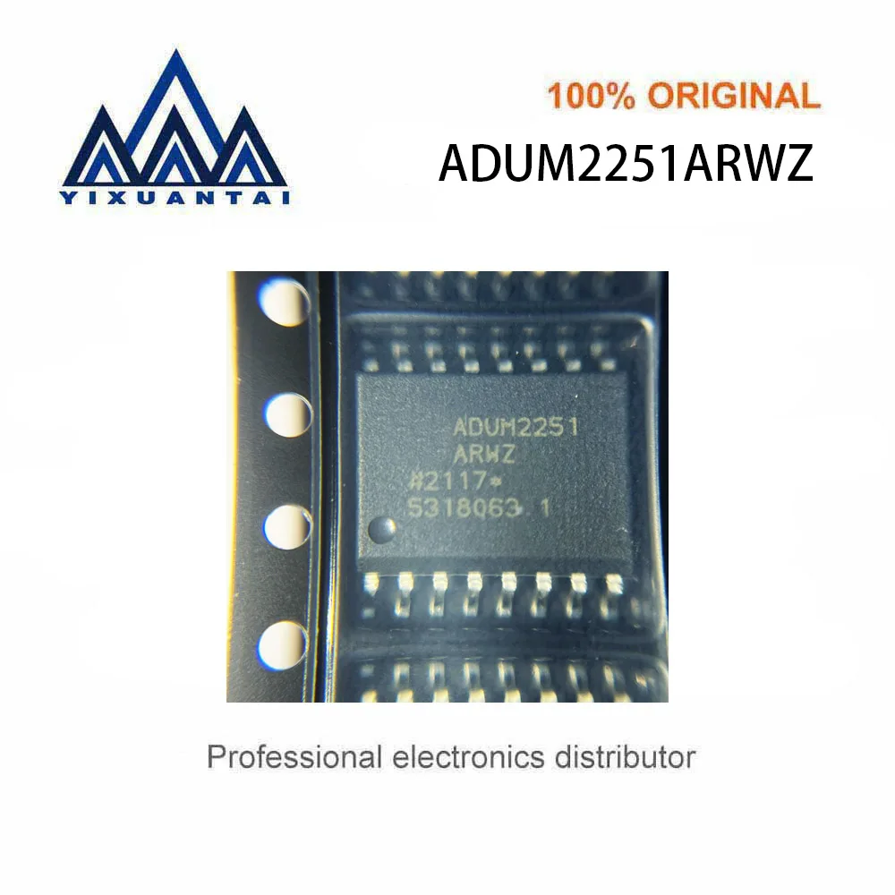 2pcs/Lot  ADUM2251ARWZ  ADUM2251ARWZ-RL  ADUM2251ARW  ADUM2251A  2251ARW【DGTL ISOLATOR 5KV 2CH I2C 16SOIC】New and Original