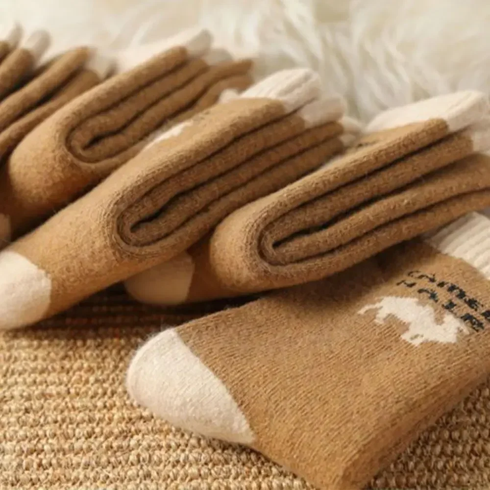 

New Fashion Winter Thickened Warm Terry Warm Camel Hair Socks Northern Camel Hair Warm Men Women Socks