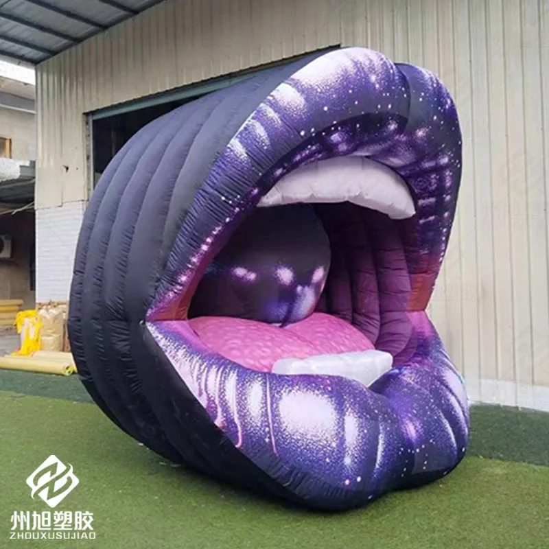 

Inflatable mouth with blower, outdoor square shopping mall large-scale event decoration prop