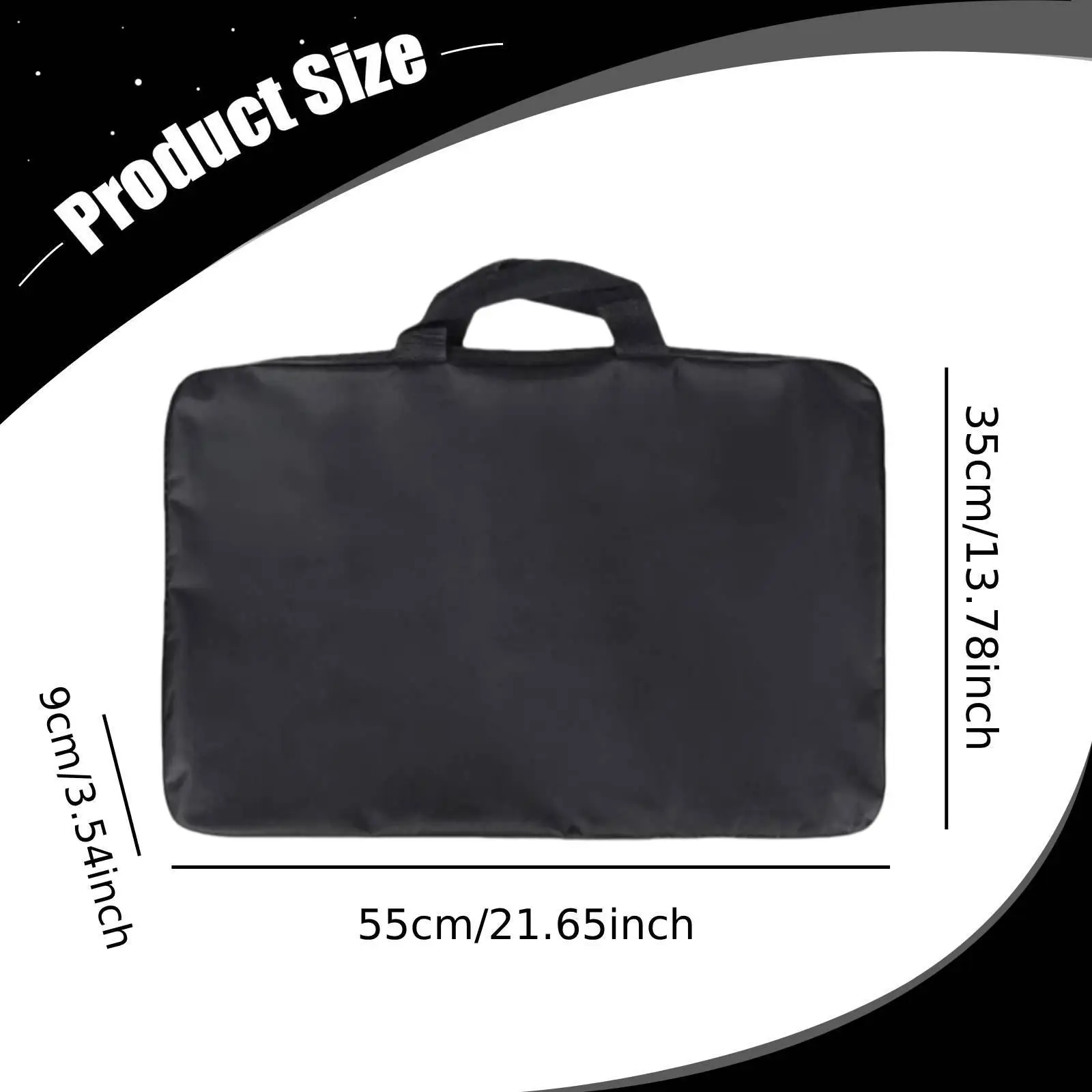 Spacious Music Stand Holder Case Universal Fit Polyester Travel Bag Sheet Music Organizer for Home Studio