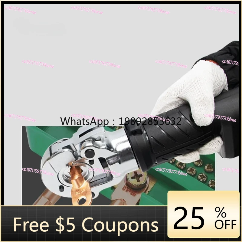 Straight Handle Lithium Battery Hydraulic Pliers Open Copper and Aluminum End Crimping Pliers Cable Tube Terminal Hydraulic Tool