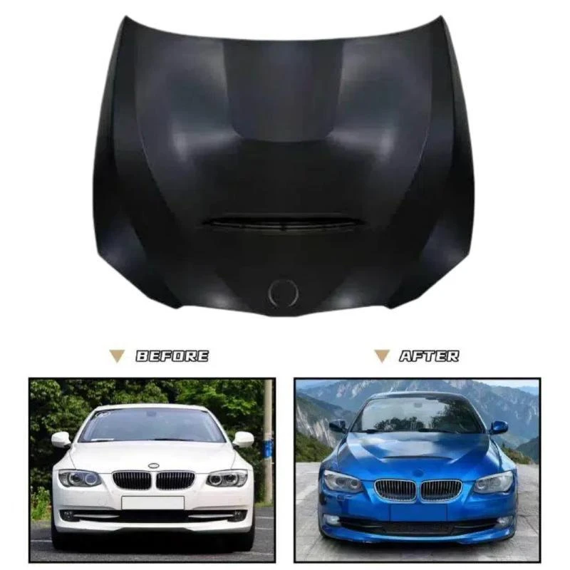 

Для BMW 3 серии E92 E93 2010-2013: Обновленный капот в стиле GTS, внешние детали кузова, крышка двигателя, передний капот, железный.