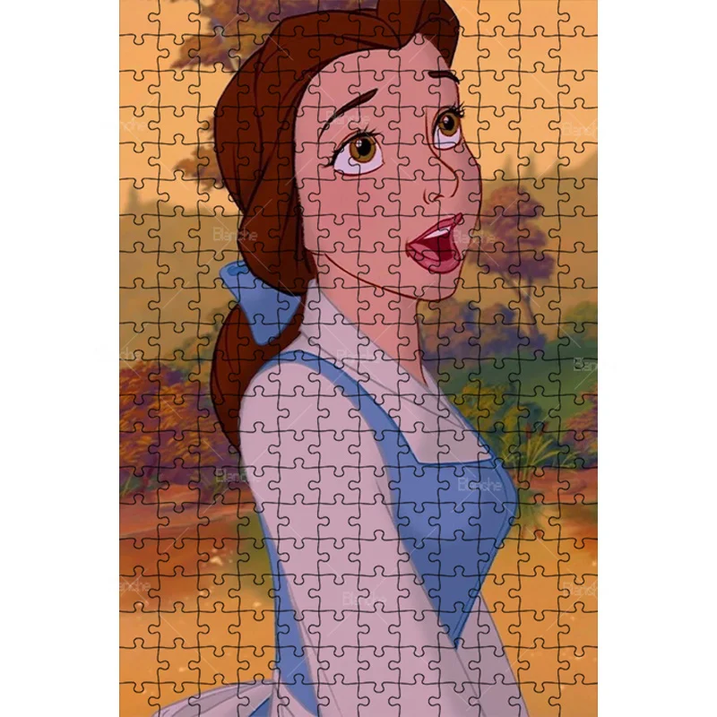 Disney Beauty And The Beast Princess Belle 1000PCS Puzzles Puzzle Game Girls Like Wooden Jigsaw For Gifts Room Desk Ornaments