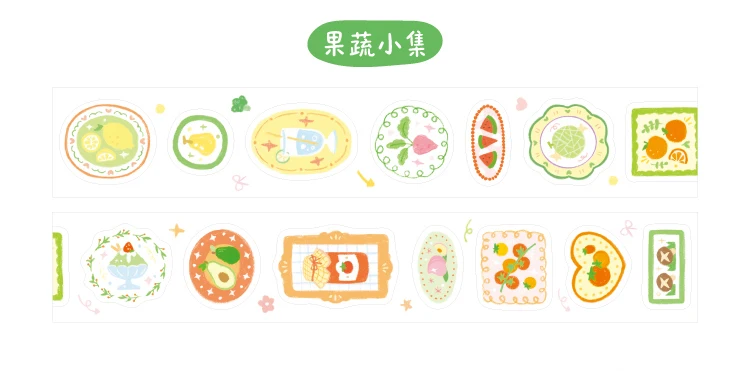 1–6 Rollen Washi-Tapes im frischen und süßen Stil, Scrapbooking-Aufkleber, Material, perfekt für Bastelarbeiten, DIY, Scrapbooking, Journaling-Zubehör – Detail 5