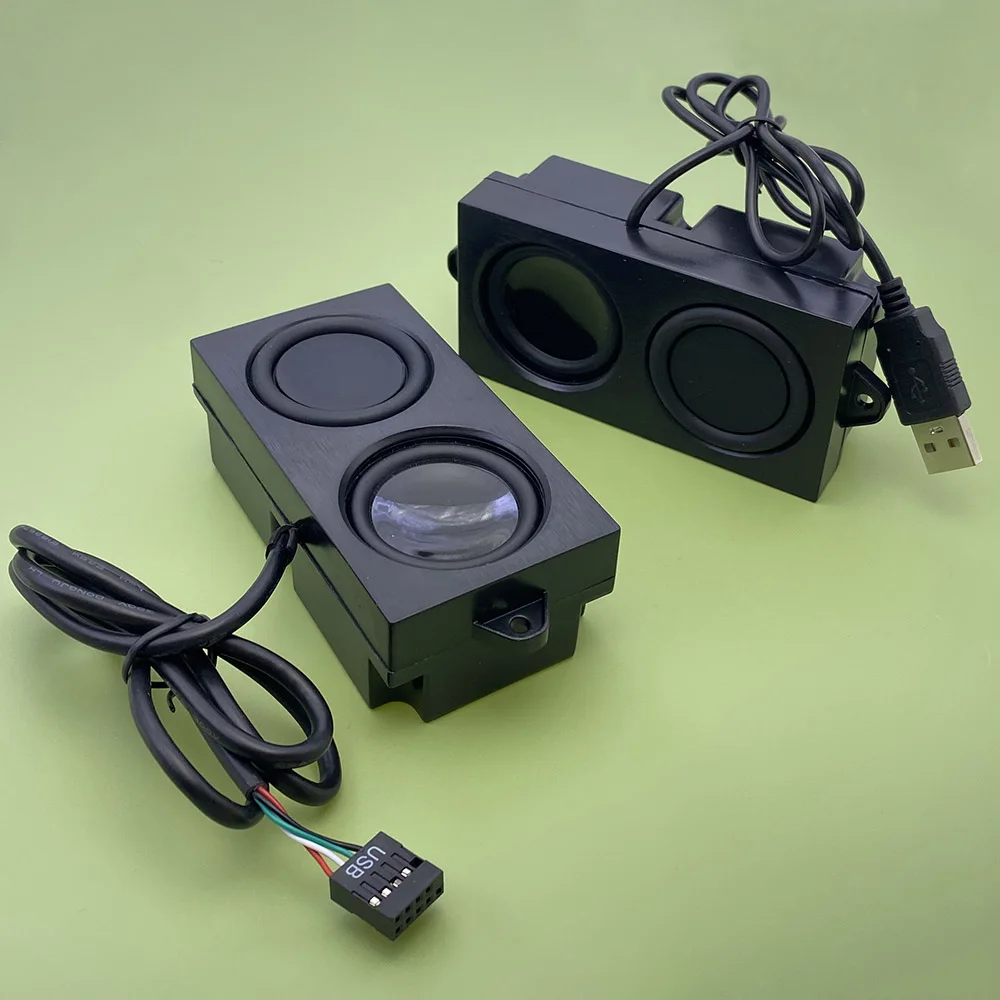 5 واط حالة الكمبيوتر المدمج في الصوت سطح المكتب مكبرات الصوت مكبرات الصوت USB كارت الصوت مكبرات الصوت اللوحة الأم 9pin المكونات USB خط التوصيل مضخم الصوت