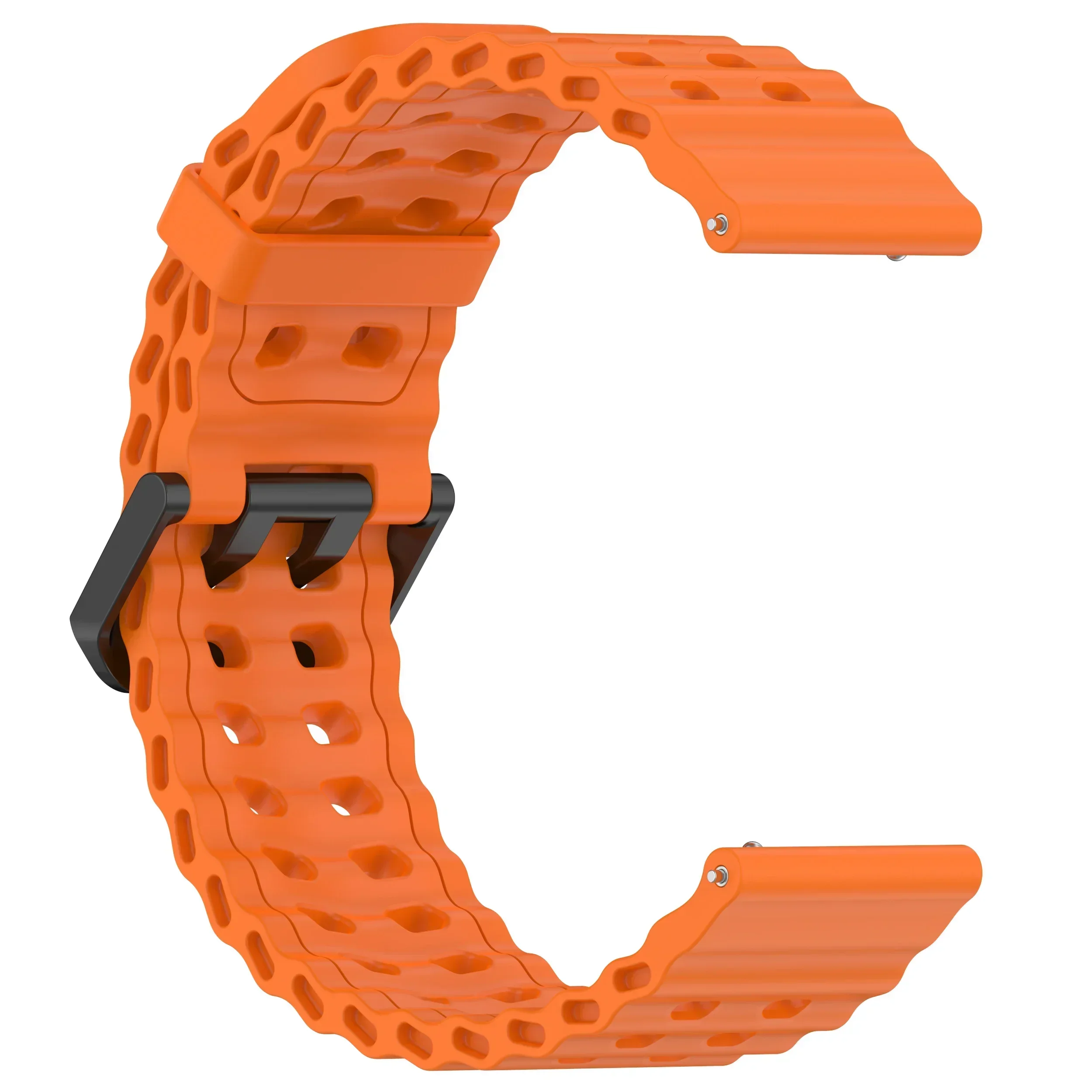 22 mm Ocean-Silikonarmband für Amazfit Active Max/Balance 2/Bip 6 5/GTR 4 3 2 2e/Stratos 3 2/Cheetah Round-Pro/Pace Zweifarbiges Armband – Detail 13