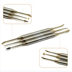 Set Dental Implant Periosteal Elevator Separator Peristeel Splitter Tool for Reflecting and Retracting Titanium