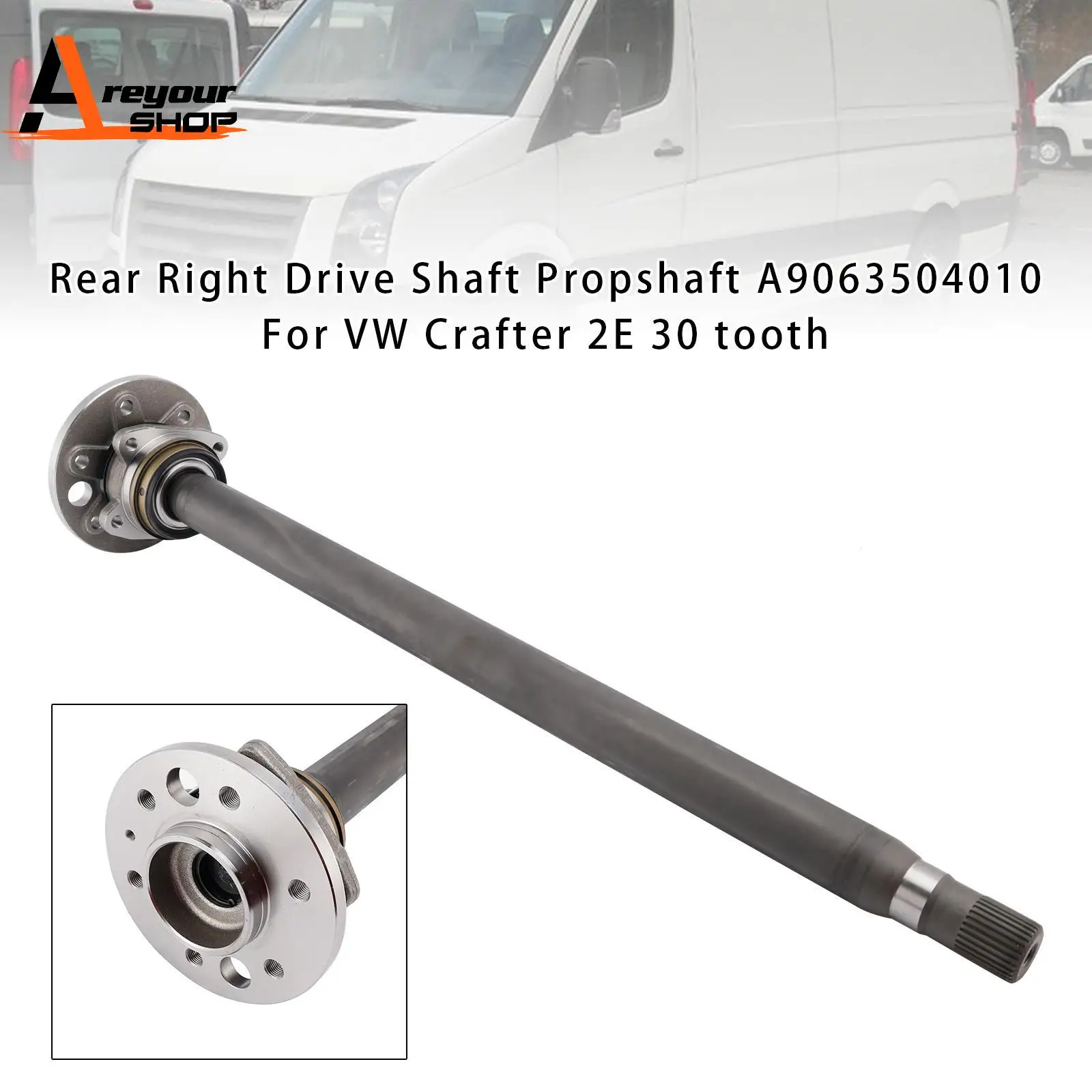 

Rear Right Drive Shaft Propshaft A9063504010 for VW Crafter 2E 30 tooth