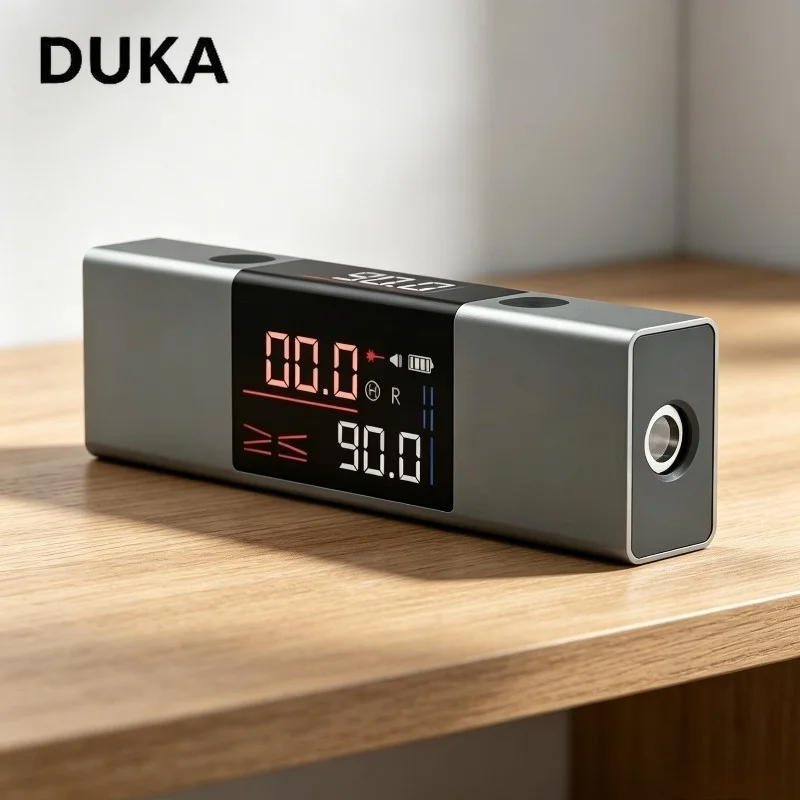 DUKA ATuMan Laser Protractor Digital Laser Protractor Angle Meter Portable Rechargeable Inclinometer With Laser Line Marker LI1