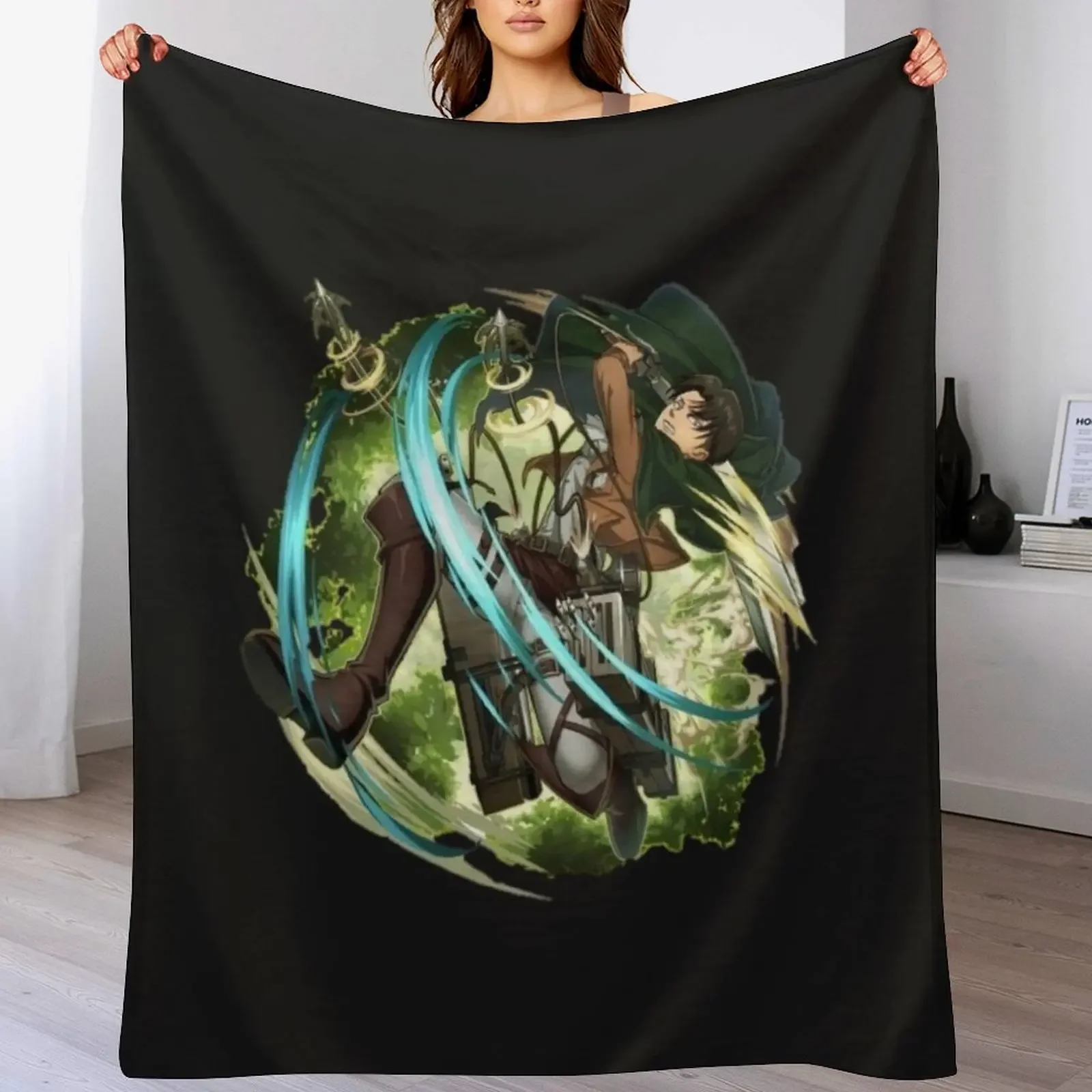 

Levi ackerman Throw Blanket Beautifuls for babies Blankets