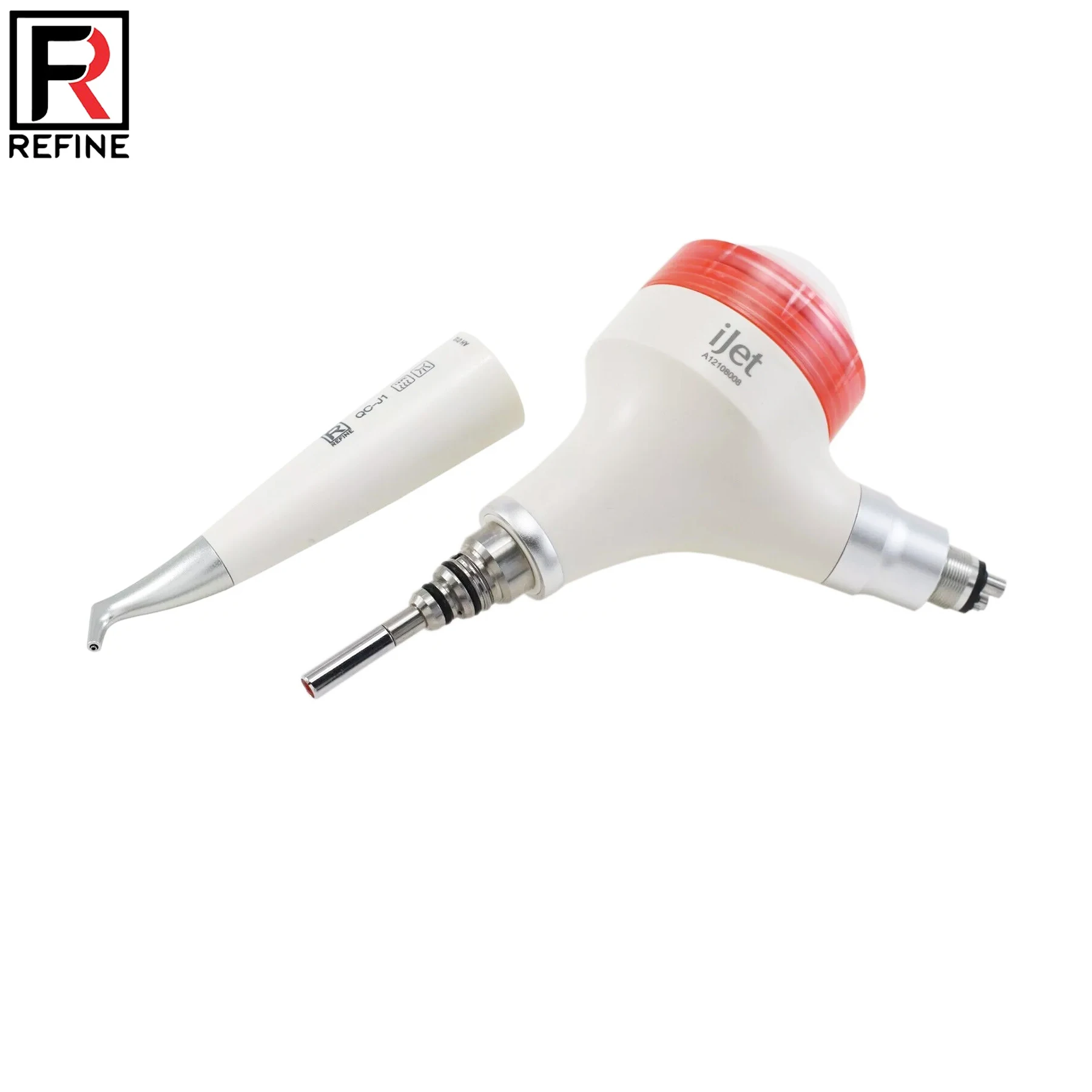 

Dental AIR FLOW Teeth Polishing Hygienist Prophy Handpiece and Replacement Nozzle 360° Rotation 4Holes