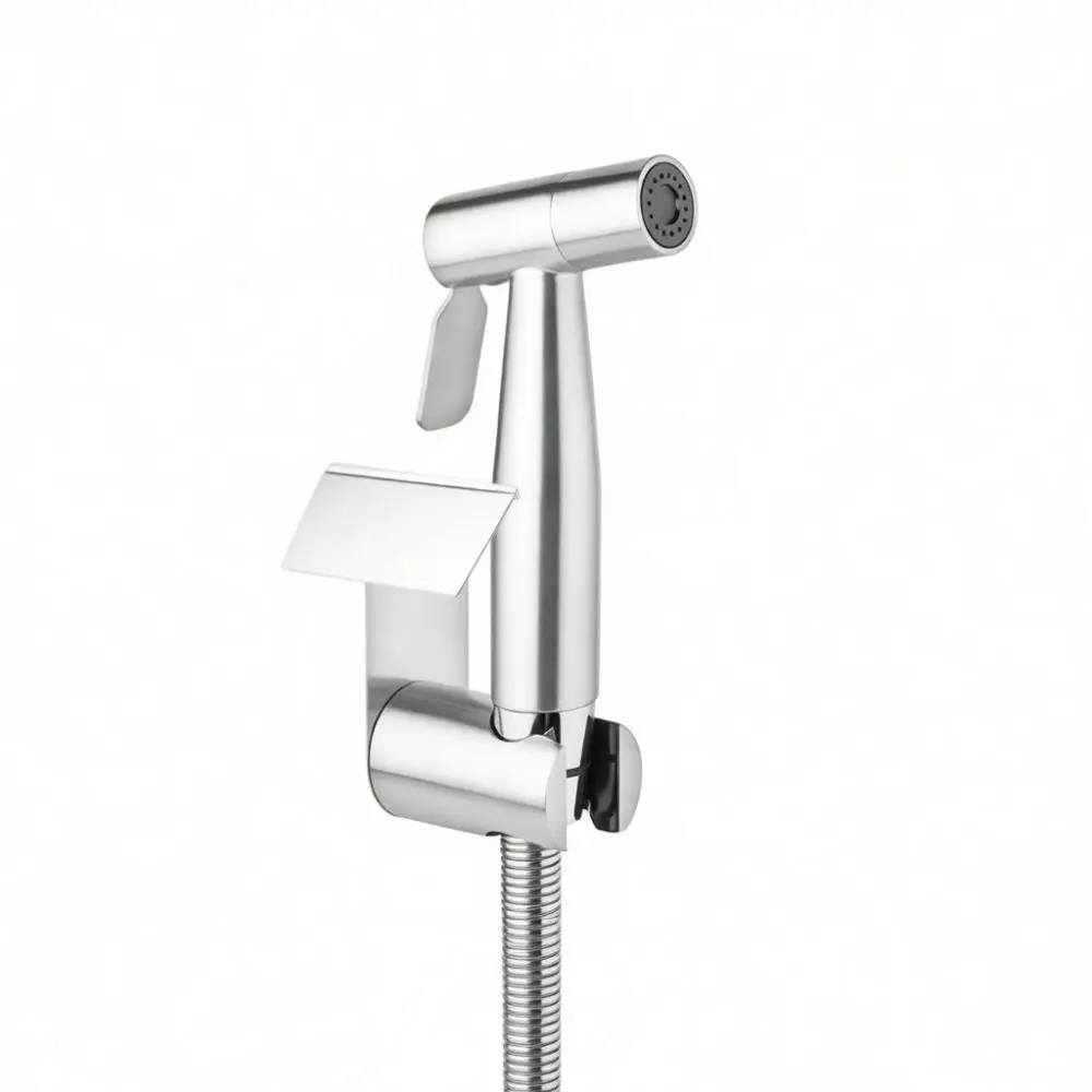 Toilet Bidet Spray Angle Valve One In Two Out Diverter Copper Bathroom Sprayer Kit Modern Handheld Cleaning Shower Head