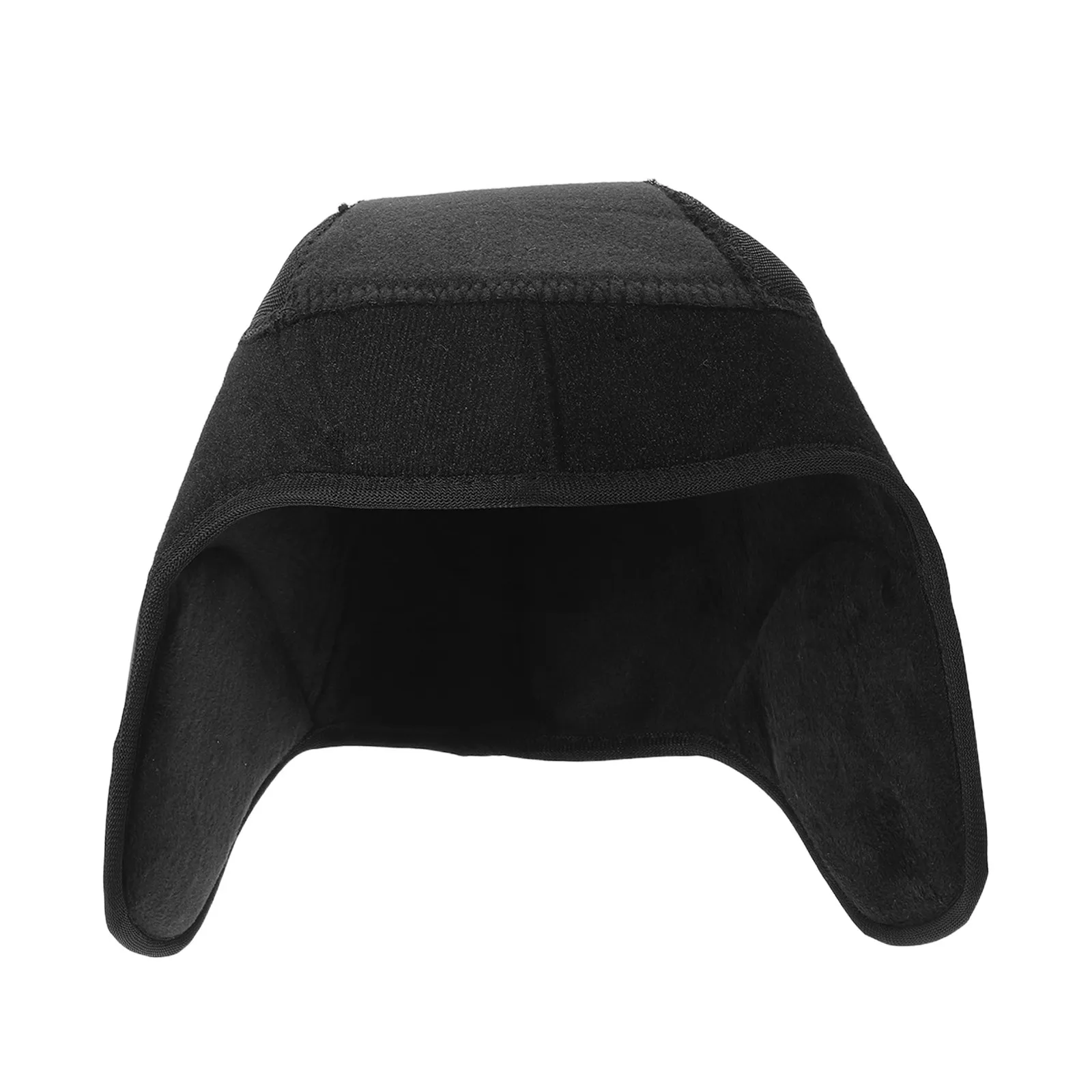 Gorro de invierno con forro térmico, negro, grueso, cálido, con almohadillas para calentar las orejas, para usar debajo de un gorro térmico, para hombres y mujeres