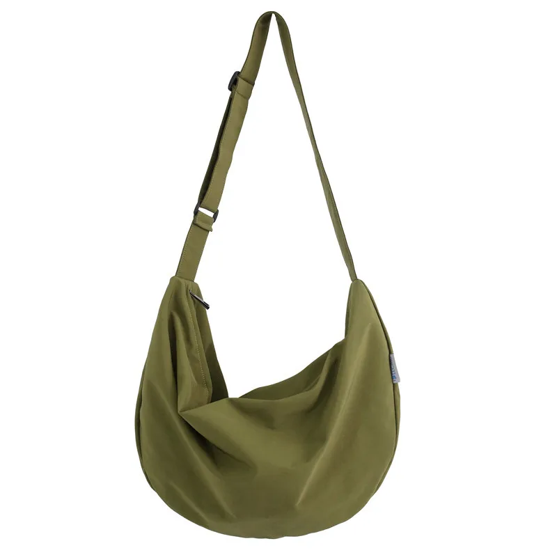 Bolso cruzado de nailon para mujer, bandolera informal de gran capacidad, de alto grado de Color sólido bolso de hombro, novedad de verano