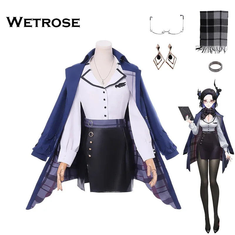 

[Wetrose] In Stock Nerissa Ravencraft Cosplay Costume Hololive EN New Outfit Casual Wear OL Office Uniform Halloween Xmas