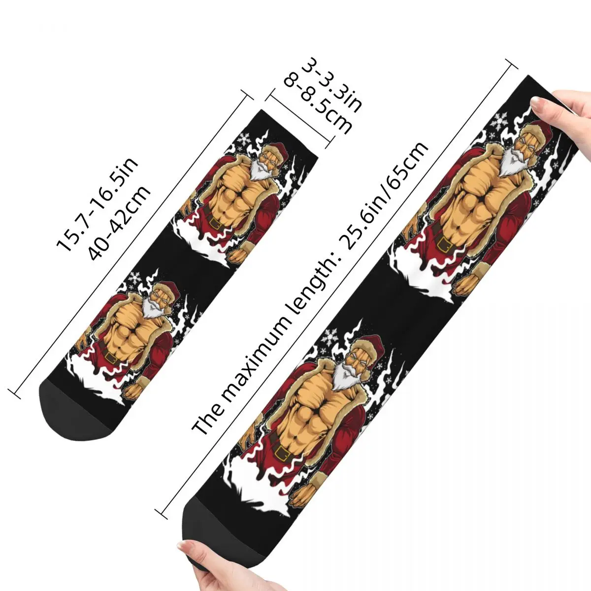 Bodybuilder Santa Claus Fitness Weihnachten Weihnachten Erwachsene Socken Unisex socken, männer Socken frauen Socken