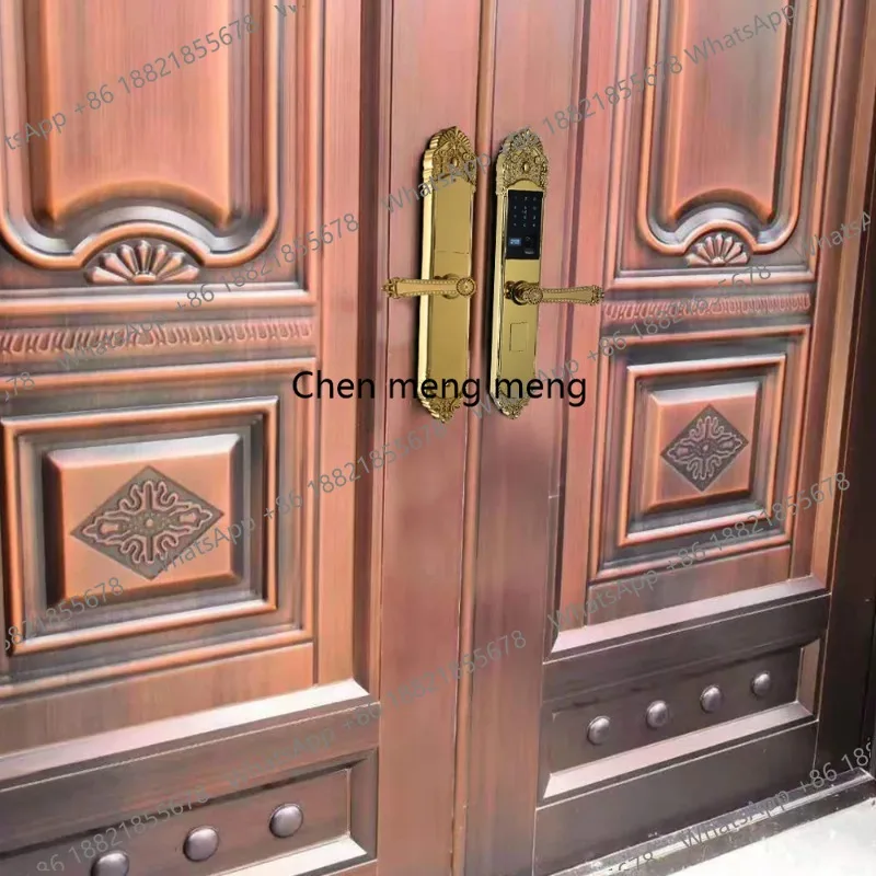 Luxury European Copper Guangzhou Door Lock Smart Card Fingerprint Lock