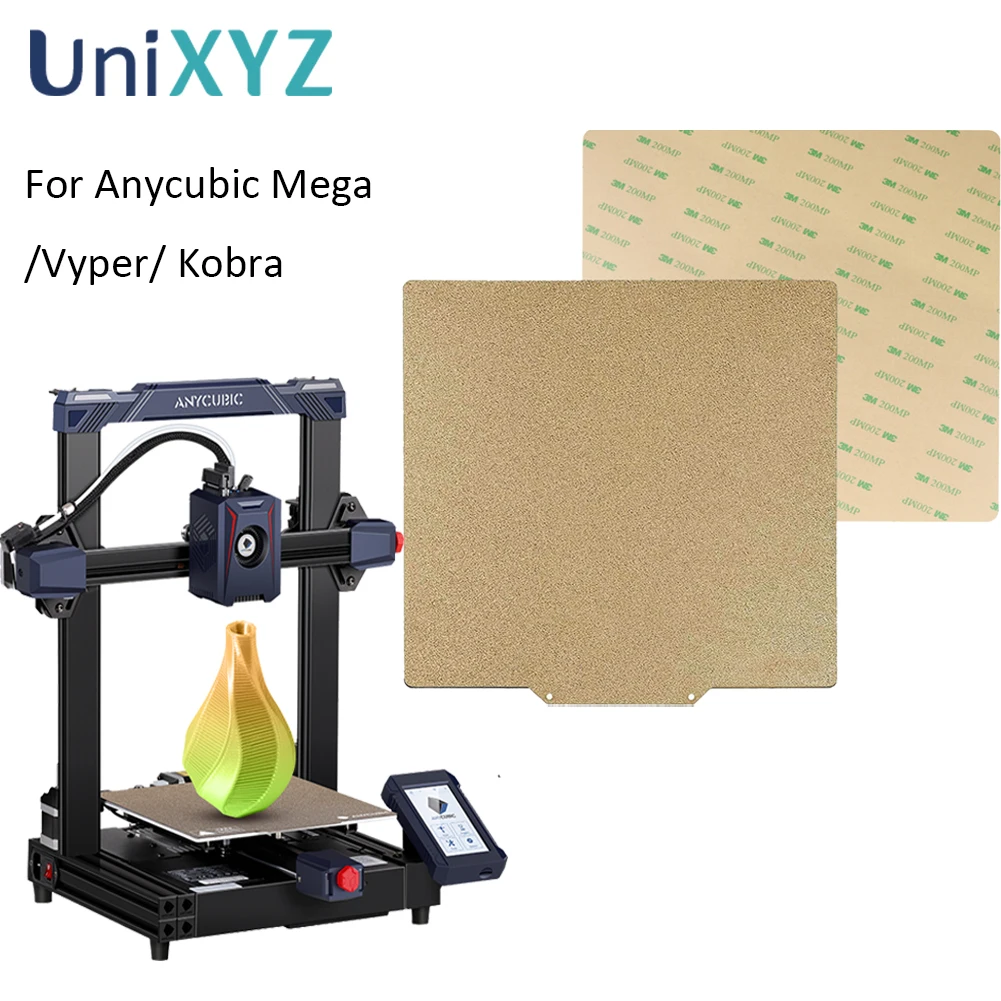 

PEI Flexible Steel Magnetic Build Plate For Auycubic I3 Mega Mega s Vyper Kobra 2 Max Flexible Printing Sheet Buildplate