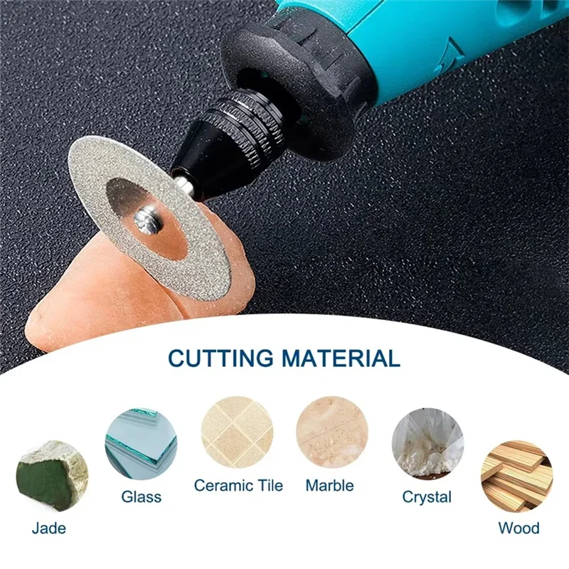 Diamond Saw Blade Mini Circular Saw Blade 38Pcs 18-60Mm Diamond Cutting Saw Disc For Dremel Rotary Tools-BAAQ