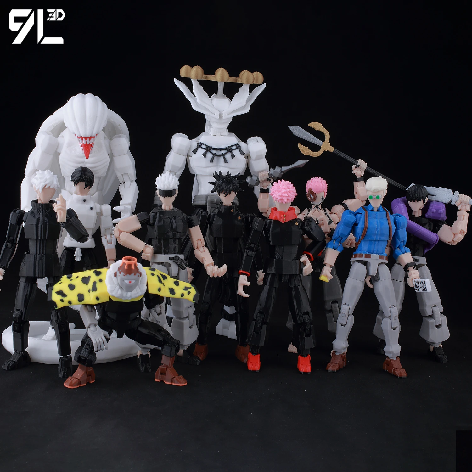

9L 3D Printed Multi Jointed Articulated Dummy Action Figure Jujutsu Kaisen Mahoraga Collectible Anime Model For Adult Collection