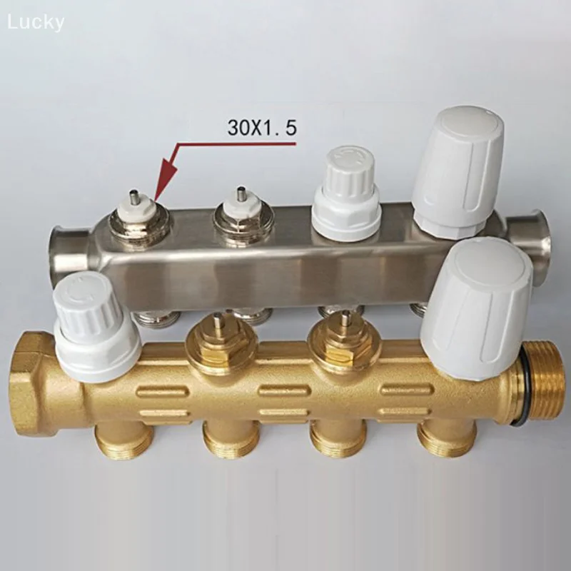 

4 шт., коллектор с подогревом пола, аксессуары для переключателей на ручном колесе, белая ручка, переключатели клапанов автоматического контроля температуры радиатора