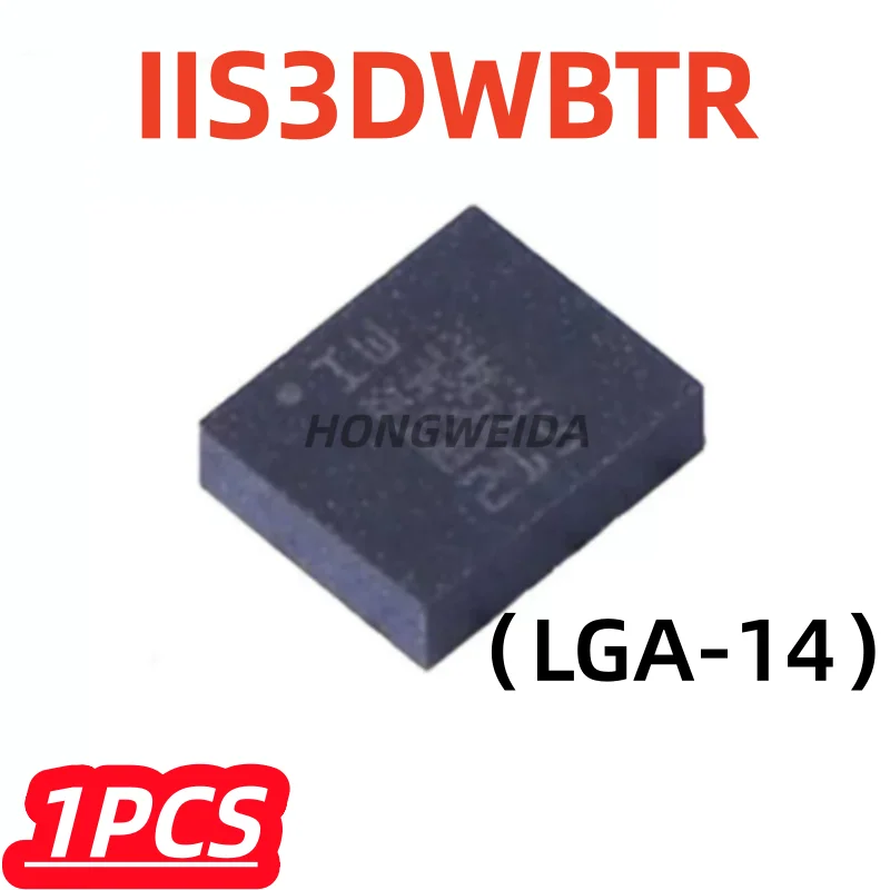 1Pcs/lot 100% New IIS3DWBTR LGA-14 Ultra-Wideband Low-Noise Triaxial Digital Accelerometer Sensor Chip