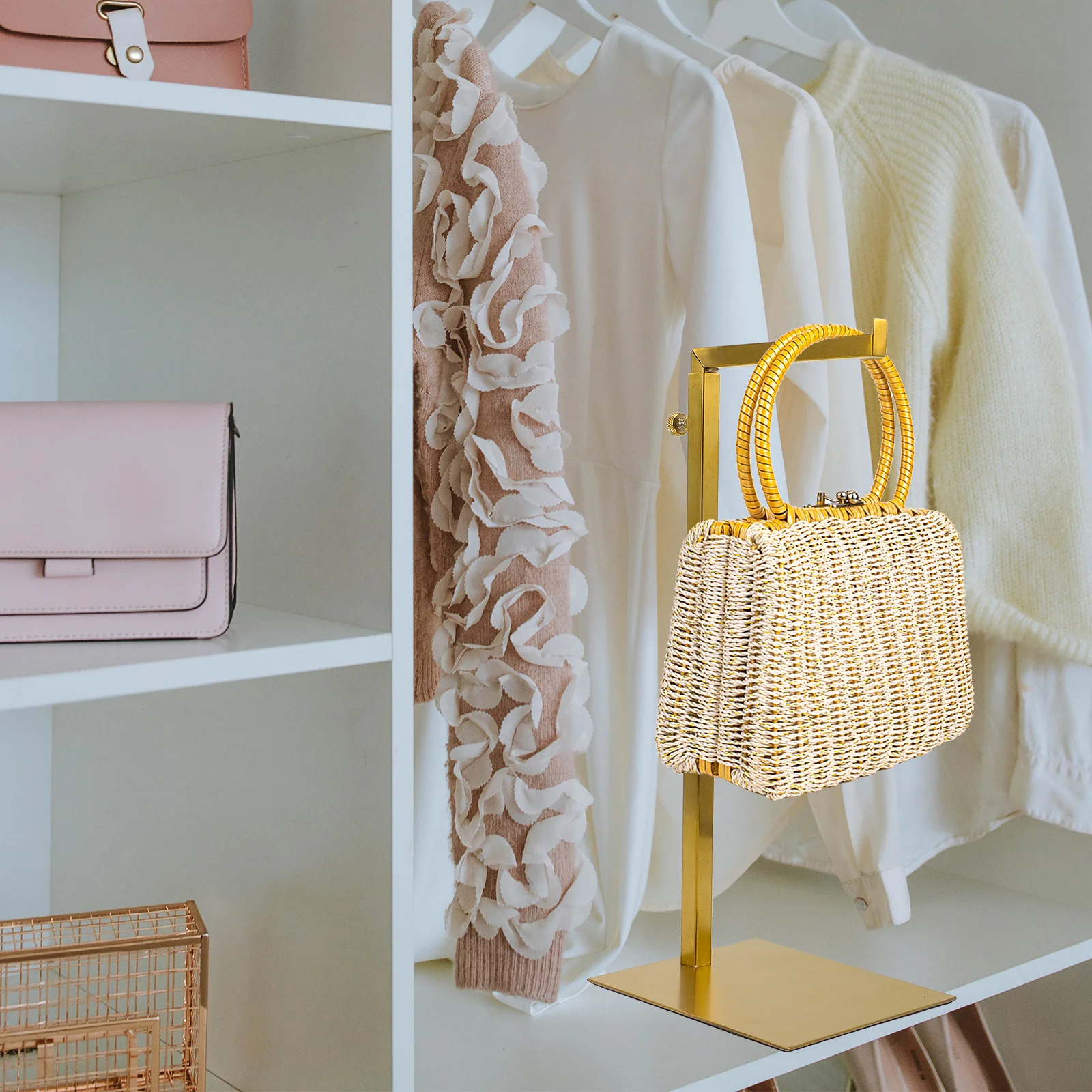 

Stainless Steel Handbag Hanger Durable and Practical for Long-Term Use Perfect for Home and Mall Storage Purse Hangers