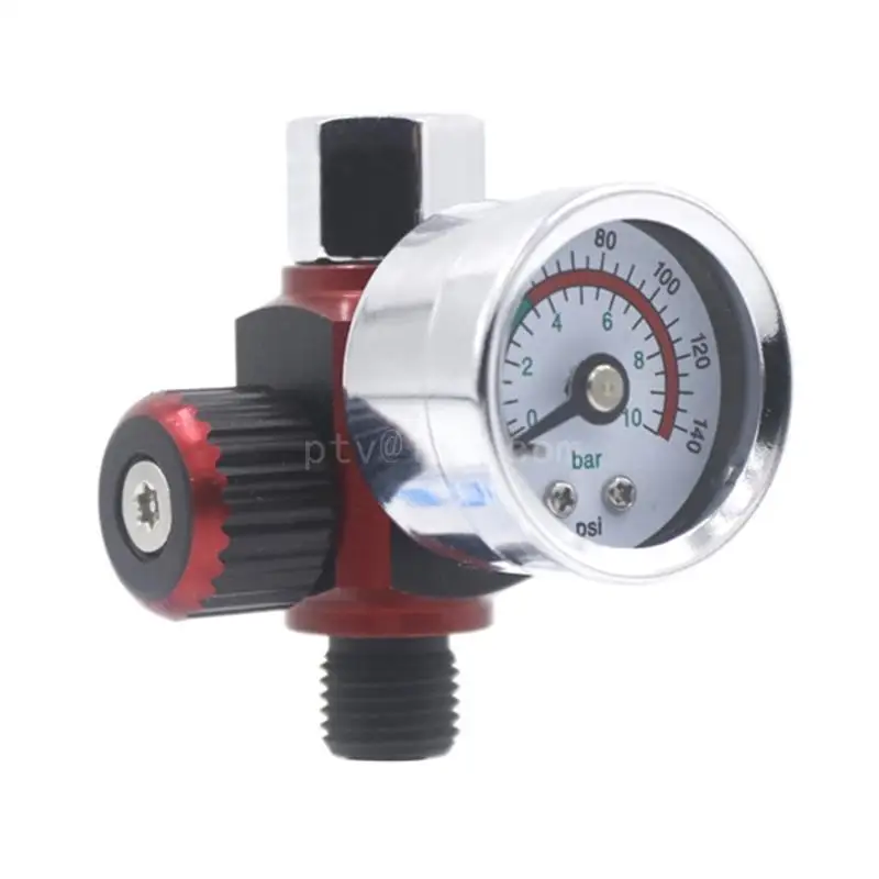 Spray Guns Air Regulator Gauge In-line Oil Water Trap Filter Separator 0-140psi Adjustment Pneumatic Tools For Airbrush