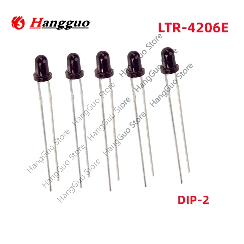 

50Pcs/Lot Original LTR-4206E LTR-4206 4206E LTR4206E DIP-2 PHOTOTRAN NPN 3MM DARK Best quality