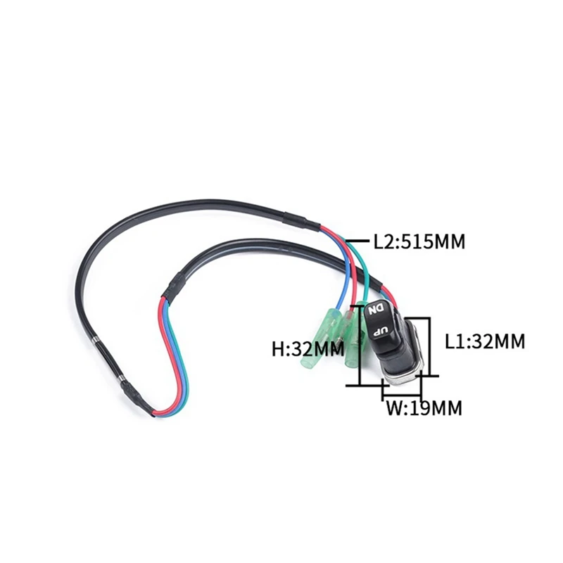 Outboard Remote Controller For 4 Stroke Motor Trim Tilt Switch 703-82563-01-00 Push Button Switch Marine Accessories