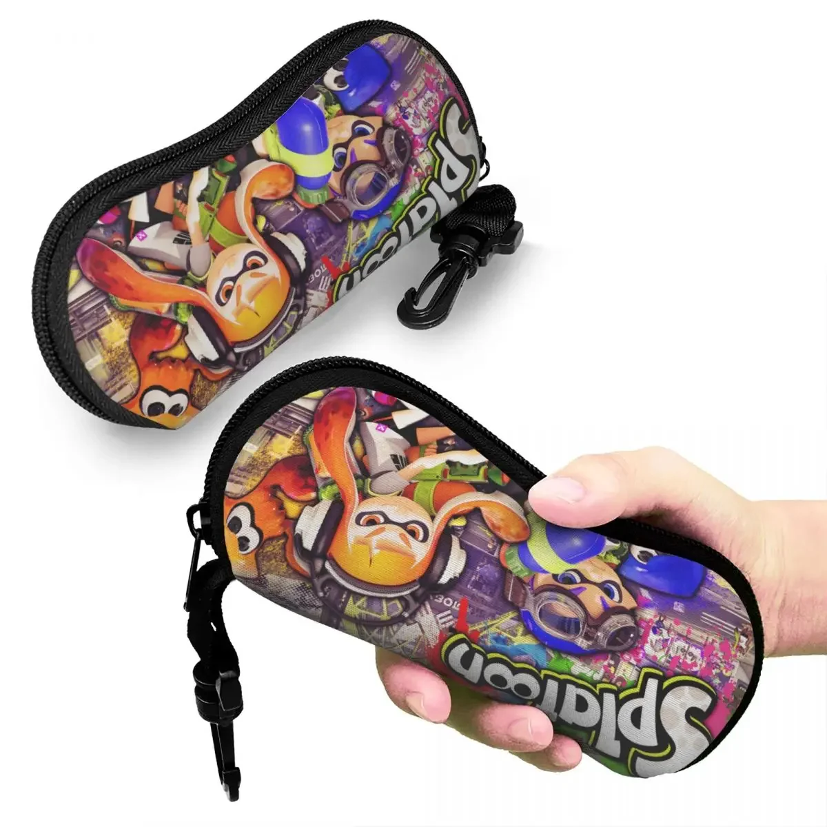 Splatoon Lnkling Glasses Case Printing Game Octopus Eyeglasses Storage Box Anti-Pressure Sunglasses Box