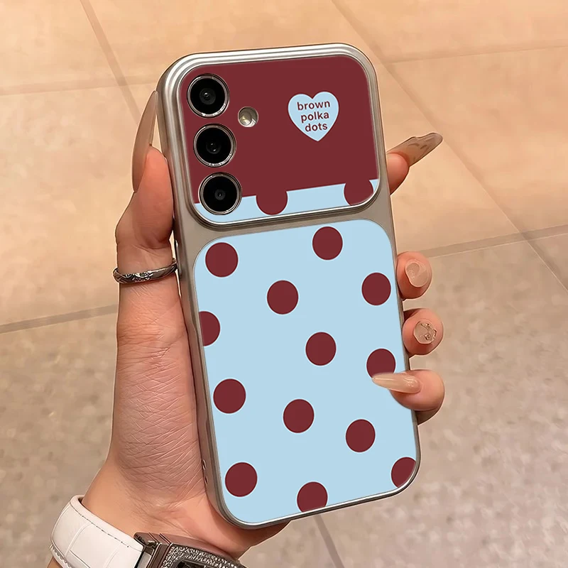 Creative Fashion Polka Dots Phone Case for Samsung Galaxy S26 Ultra S25 FE S24 Plus S23 S22 S21 A17 A37 A57 A56 A55 A54 5G Cover