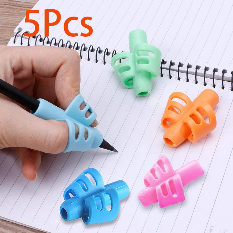 5Pcs Pen Grips for Kids Handwriting Training Pencil Holder for Kids Handwriting Grip Writing Tool for Toddlers Preschoolers