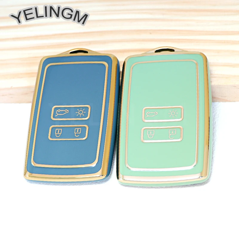 For Renault Corleos Capture Megan Clio Superb Talisman Arcana, Dacia Sandero Accessories，TPU Car Card Key Case Cover Shell Fob