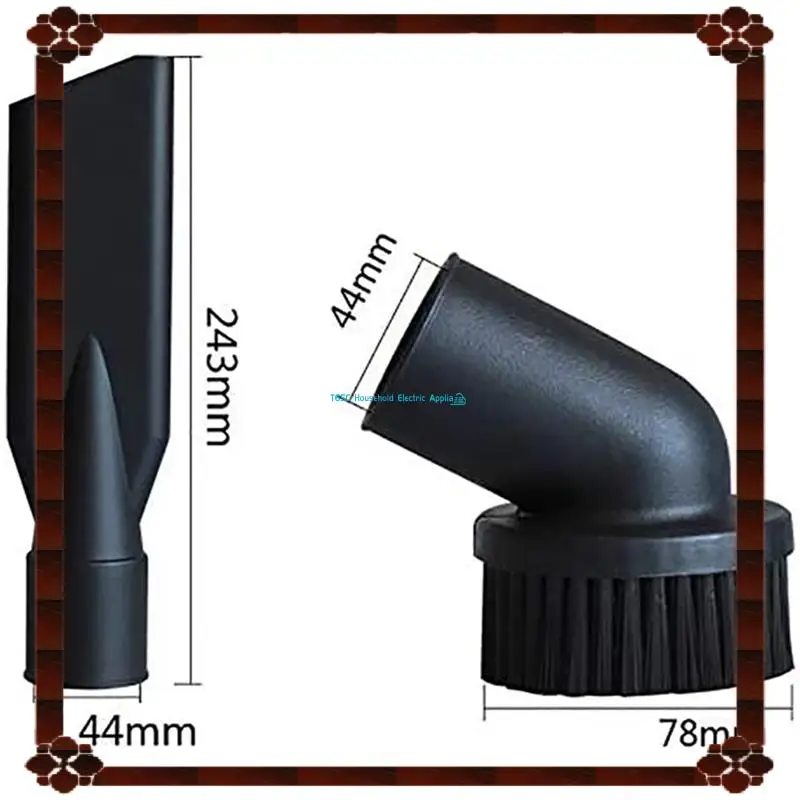 24-Hour Delivery 5X Industrial Vacuum Cleaner Round Brush And Flat Nozzle Sets Inner 44Mm Durable Industrial Vacuum Cleaner Acce